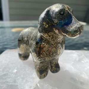 Decorative Stone Dog Figurine